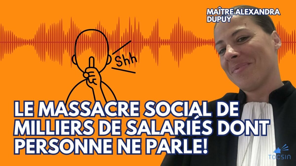 Alerte : une entreprise supprime 10 000 emplois en un an ! Maitre Alexandra Dupuy